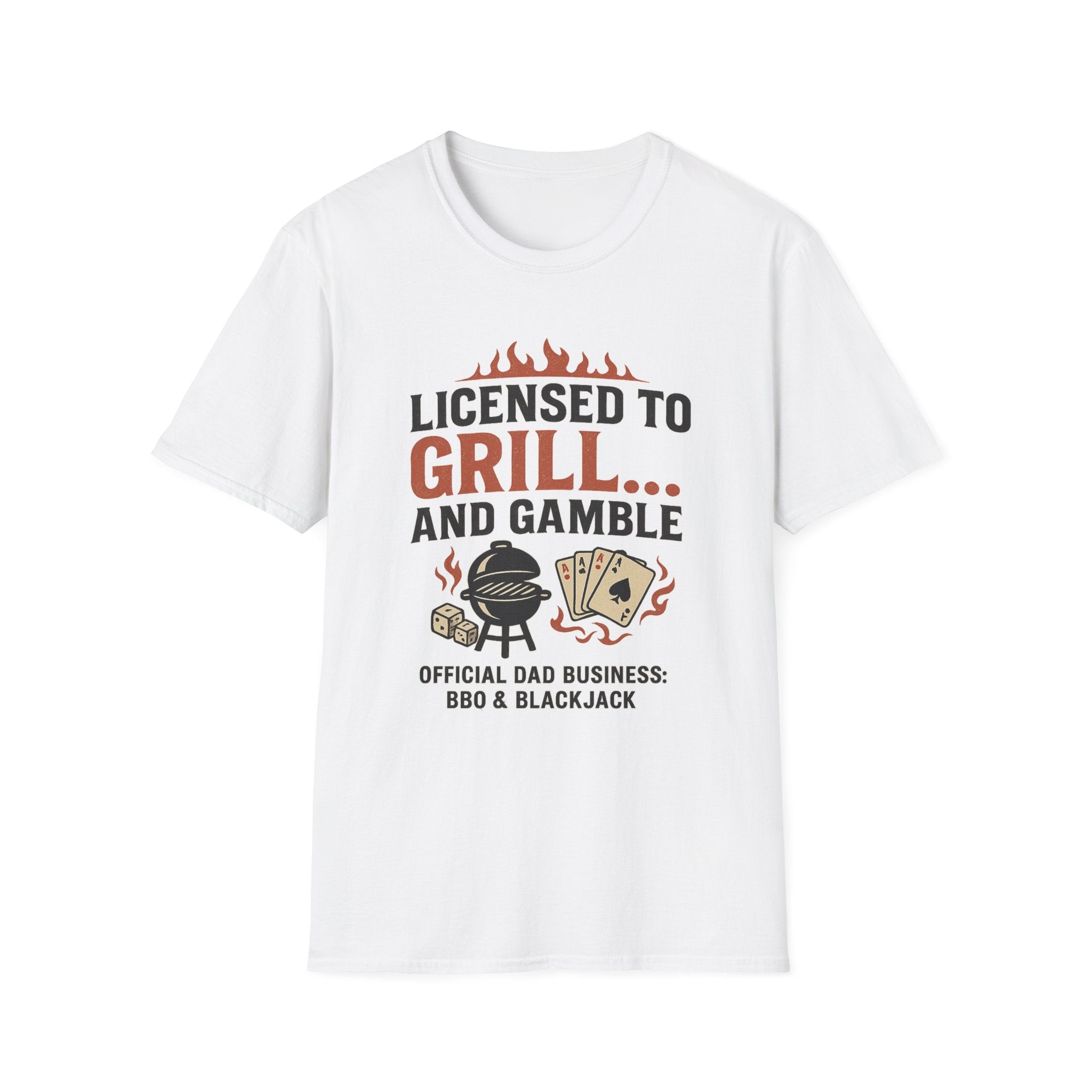 Licensed to Grill and Gamble Shirt – Funny Father’s Day BBQ & Casino Tee for Dad - Degen Supply Co